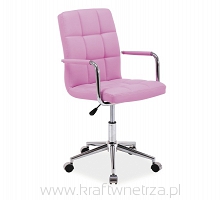 Fotel obrotowy Q-022 różowy